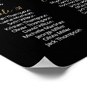 40 Tafels Vind uw Seat Black Zitkaarten Plan Poster (Hoek)