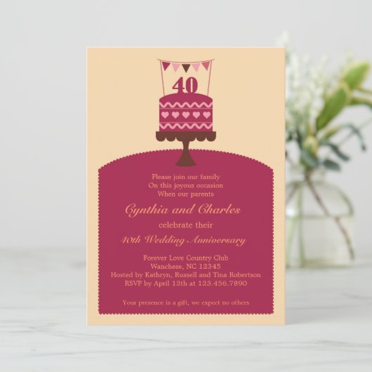 40 Uitnodiging tot het indienen van een Jubileum v (Staand voorkant)