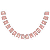 40 Uitstekende witte script Roos gouden glitter Vlaggetjes (Alle)