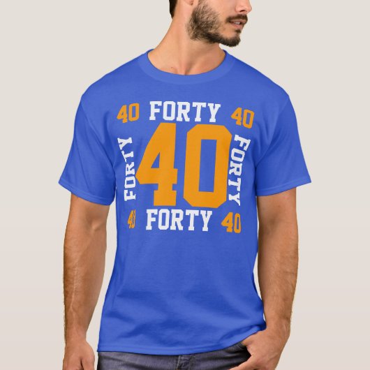 40 veertig t-shirt (Voorkant)