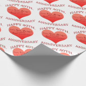 40. Verjaardag Cadeaupapier (Hoek)