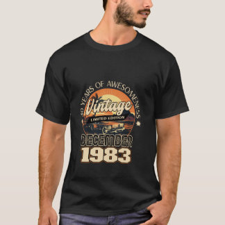 40 Verjaardag December 1983  40 jaar oud G T-shirt