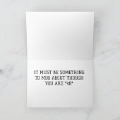 *40* VERJAARDAG HUMOR VAN EEN MOOING KOE KAART (Binnen)