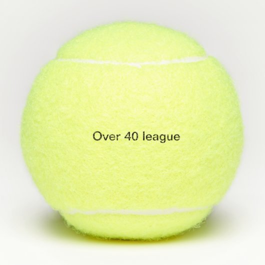 40 verjaardag tennis tennisballen (Voorkant)