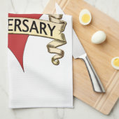 40. Verjaardag Theedoek (Quarter Fold)