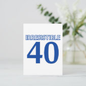 40 verjaardagsontwerp briefkaart (Staand voorkant)