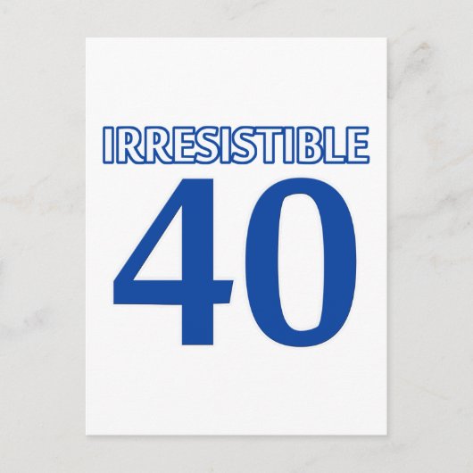 40 verjaardagsontwerp briefkaart (Voorkant)