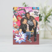 40 & vliegen | Hip Hop 40th Birthday|Foto bedankt (Staand voorkant)