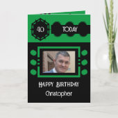 40 Voeg vandaag foto toe met de naam zwarte groene Kaart (Voorkant)