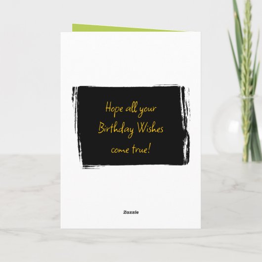 40 voeg vandaag foto toe voor hem groene gele verj kaart (Achterkant)