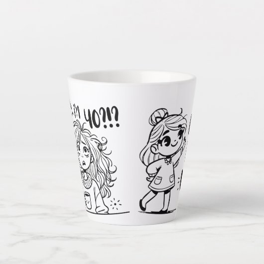 40 worden? Wie, ik? Linkshandige mok (Voorkant)