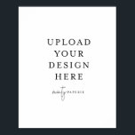 40 x 50 inch extra groot Poster - Portret<br><div class="desc">Pas uw kaart in Templett aan. Nadat u klaar bent met het bewerken, downloadt u uw bestand in een JPG-indeling (vergeet niet de afloopoptie aan te zetten). Upload uw ontwerp hier door op de blauwe "Personalize"knoop te klikken.</div>