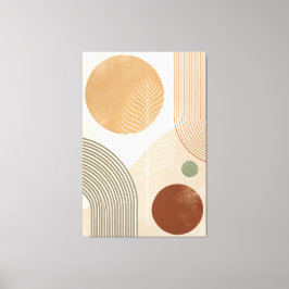 40" x 60" Boho Abstract Canvasprint Kunst aan de M Canvas Afdruk