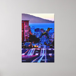 40 X 60 SCENISCH STADSGEZICHT SAN FRANCISCO CANVAS AFDRUK
