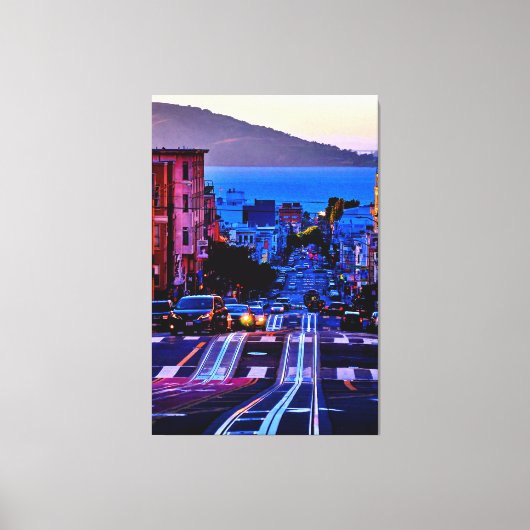 40 X 60 SCHILDERACHTIG SAN FRANCISCO CITY CANVAS P AFDRUK (Voorkant)