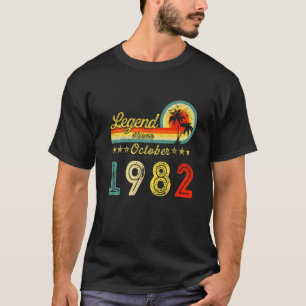 40 Year Old Awesome Since October 1982 40th Birth T-shirt
