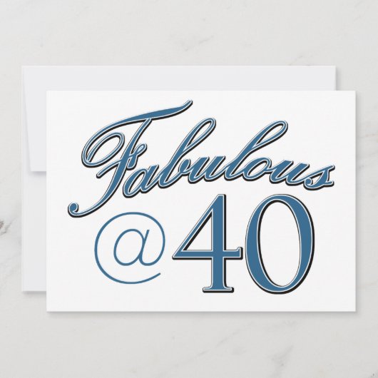 40 year old birthday designs kaart (Voorkant)