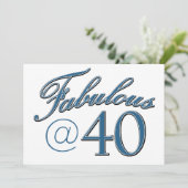 40 year old birthday designs kaart (Staand voorkant)