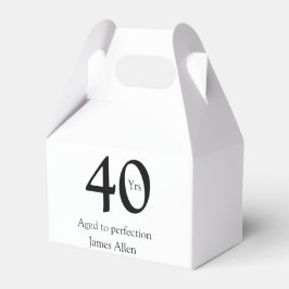 40 years aged to perfection birthday name simple  bedankdoosjes