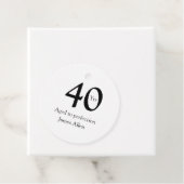 40 years aged to perfection birthday name simple  bedankjes labels (In situ)