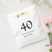 40 years aged to perfection birthday name simple  bedankzakje (Gezegeld)