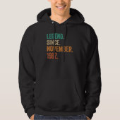 40 Years Old  Legend Since November 1982 40th Birt Hoodie (Voorkant)