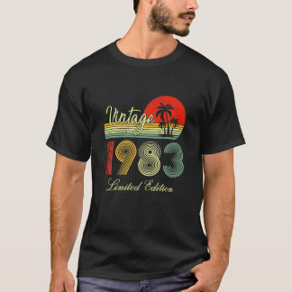 40 Years Old Vintage 1983 Limited Edition 40Th Bir T-shirt