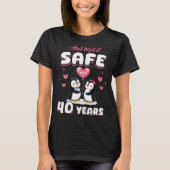40 Years Wedding Anniversary Penguin Couples Match T-shirt (Voorkant)