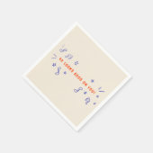 40 Ziet er goed uit op je handgetekende verjaardag Servet (Hoek)