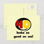 40 ziet er zo goed uit voor mij T shirten en cadea Briefkaart (Voorkant / Achterkant)