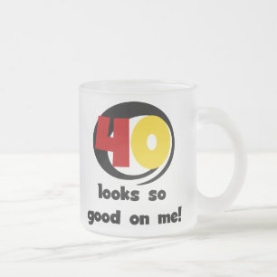 40 ziet er zo goed uit voor mij T shirten en cadea Matglas Koffiemok