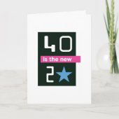 40 zijn de nieuwe 20 verjaardagskaart kaart (Voorkant)