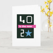 40 zijn de nieuwe 20 verjaardagskaart kaart (Gele Bloem)