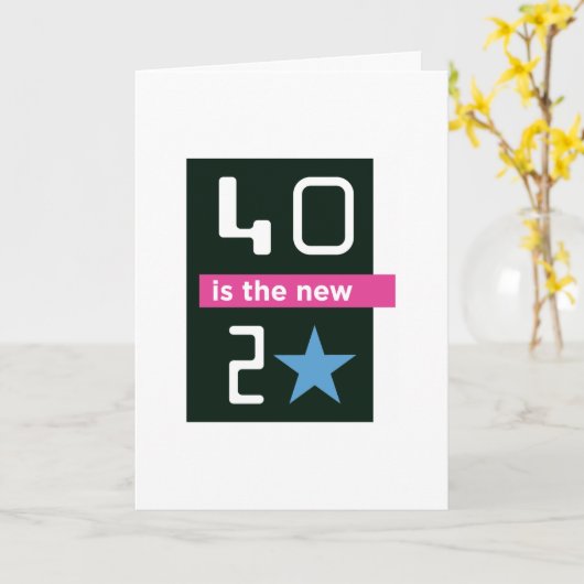40 zijn de nieuwe 20 verjaardagskaart kaart (Gele Bloem)