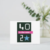 40 zijn nieuw briefkaart 20 (Staand voorkant)