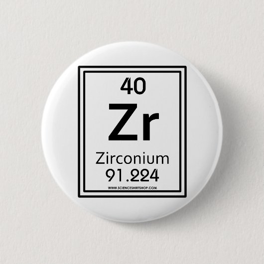 40 Zirkonium Ronde Button 5,7 Cm (Voorkant)