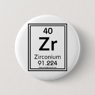 40 Zirkonium Ronde Button 5,7 Cm