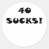 40 zuigt ronde sticker (Voorkant)