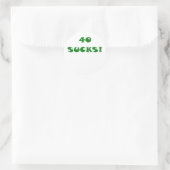 40 zuigt ronde sticker (Tas)