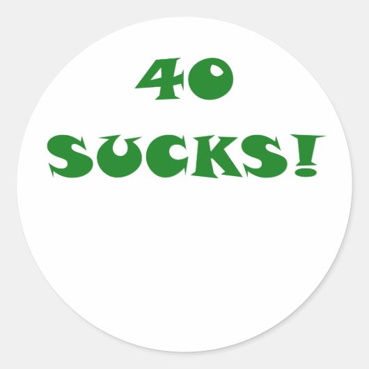 40 zuigt ronde sticker (Voorkant)