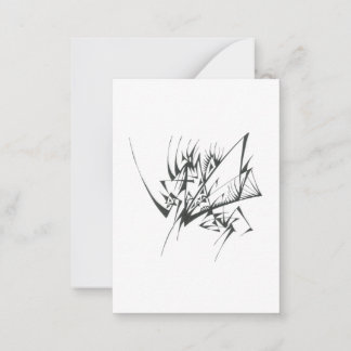 40 Zwarte Witte Abstracte Tribale Tattoo Kunst Notitiekaartje