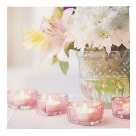 40e/15e bruiloft Jubileum Ruby Photo Cube Kubus (Voorkant)