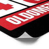 40e 40 Verjaardag Grappig Cadeau Mannen Vrouwen Ol Poster (Hoek)