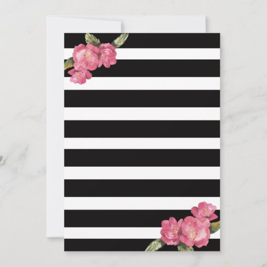 40e 40e en geweldige uitnodiging van de verjaardag (Achterkant)