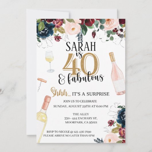 40E, 40E VIERDERDAG, WIJNPARTIJ, OVERGEVING (Voorkant)