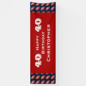 40e, 45e verjaardag Football Banner, Jumbo Spandoek (Verticaal)