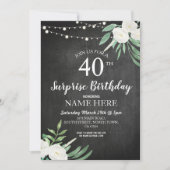 40e 50e 60 Verrassing Verjaardagsfeest Chalk Uitno Kaart (Voorkant)