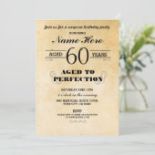 40E 50E 60E 70E VERJAARDAG UITNODIGING (Staand voorkant)