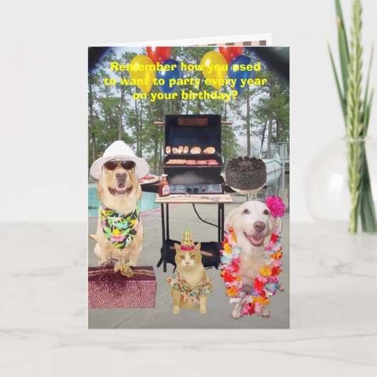 40e, 50e, 60e  verjaardag kaart (Voorkant)