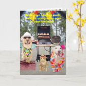 40e, 50e, 60e  verjaardag kaart (Gele Bloem)